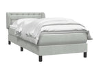 Matelas en velours gris, 90 x 210 cm - dlz1766572101753