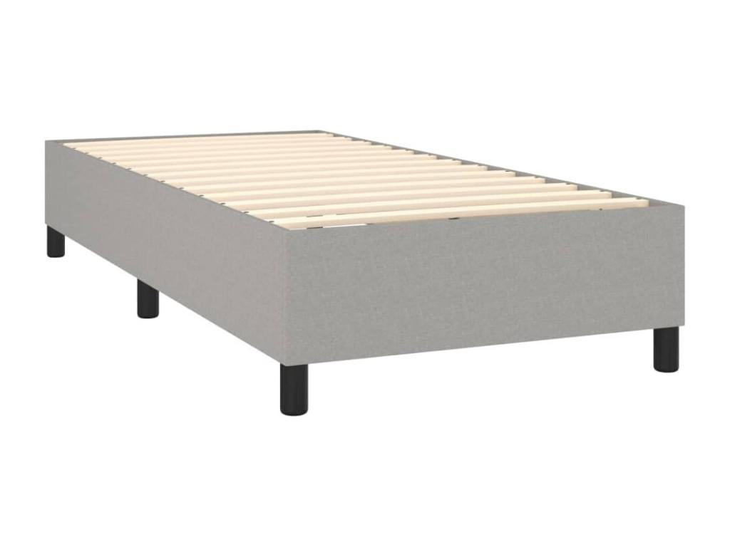 Matelas en tissu gris, 80 x 200 cm - dlz1766570896218