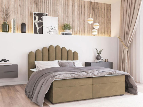 Lit beige, 180 x 200 cm