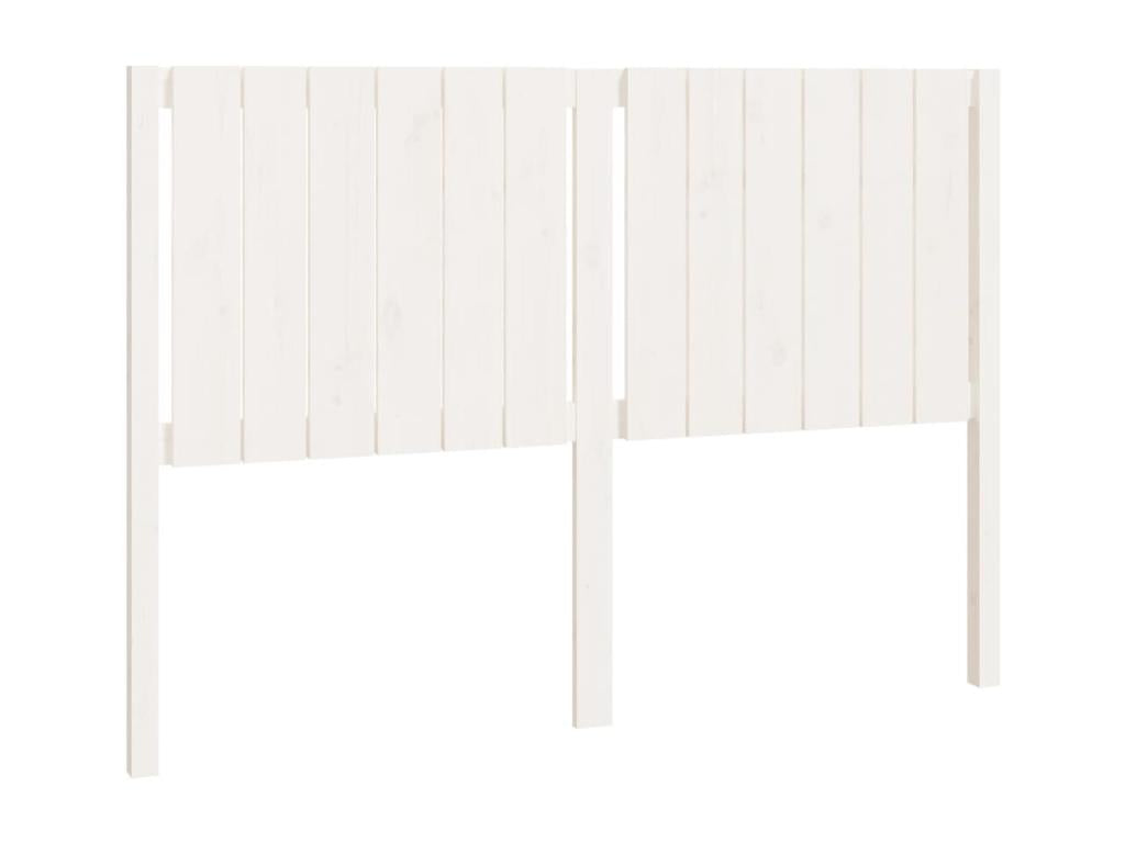 Lit en bois massif blanc, 145,5 x 4 x 100 cm