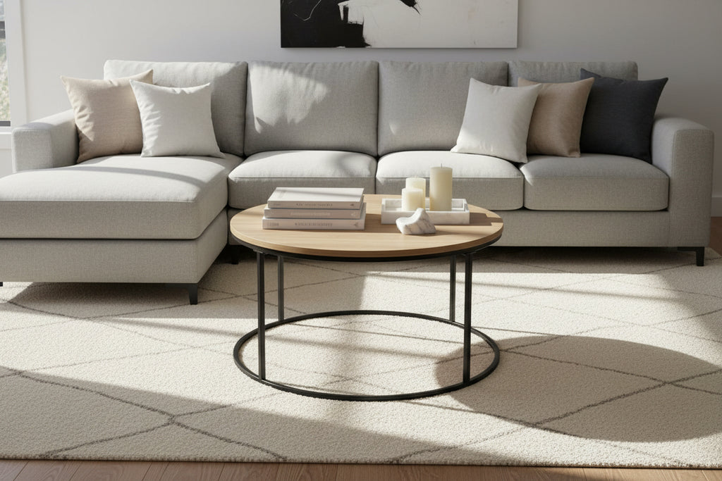 Table basse noire, 80 x 80 x 45 cm