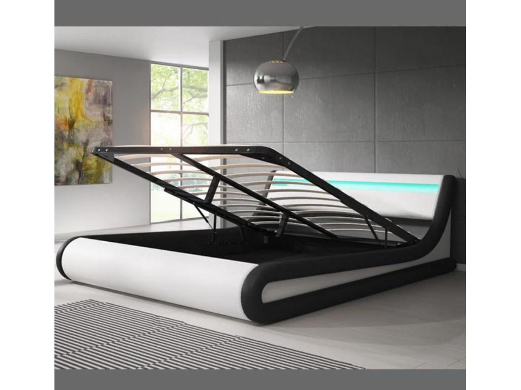 Lit noir, 160 x 200 cm