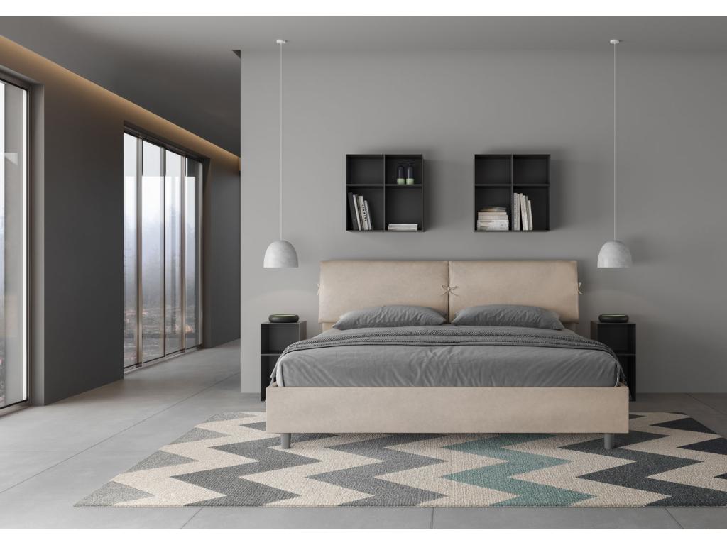 Lit beige, 200 x 200 cm