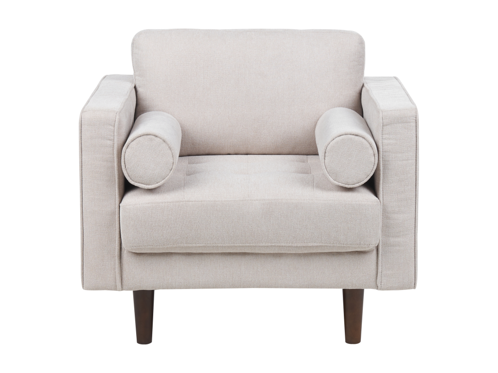 Fauteuil d'appoint en tissu beige
